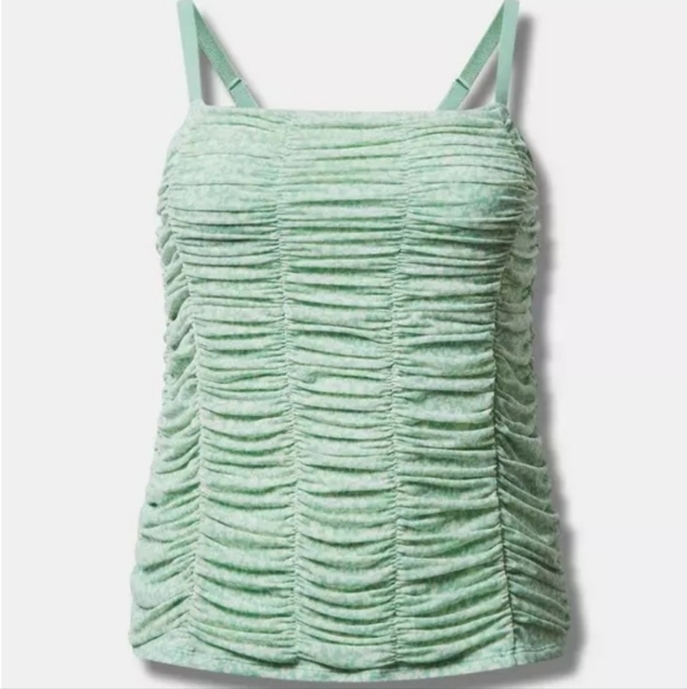 Torrid Size 1 Mesh Ruched Camisole